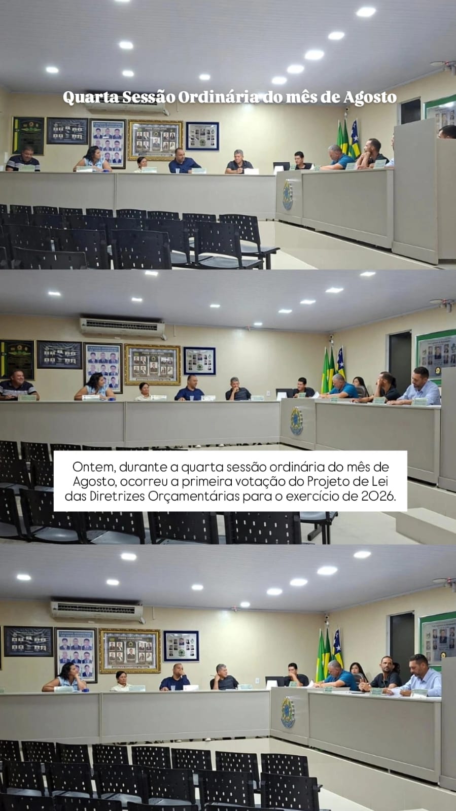 Quarta  Sessão Ordinária do mês de Agosto 