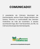 Sessões do Mês de Novembro 