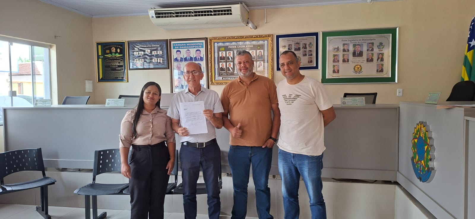 Visita do Deputado Federal Rubens Otoni à Câmara Municipal de Damianópolis